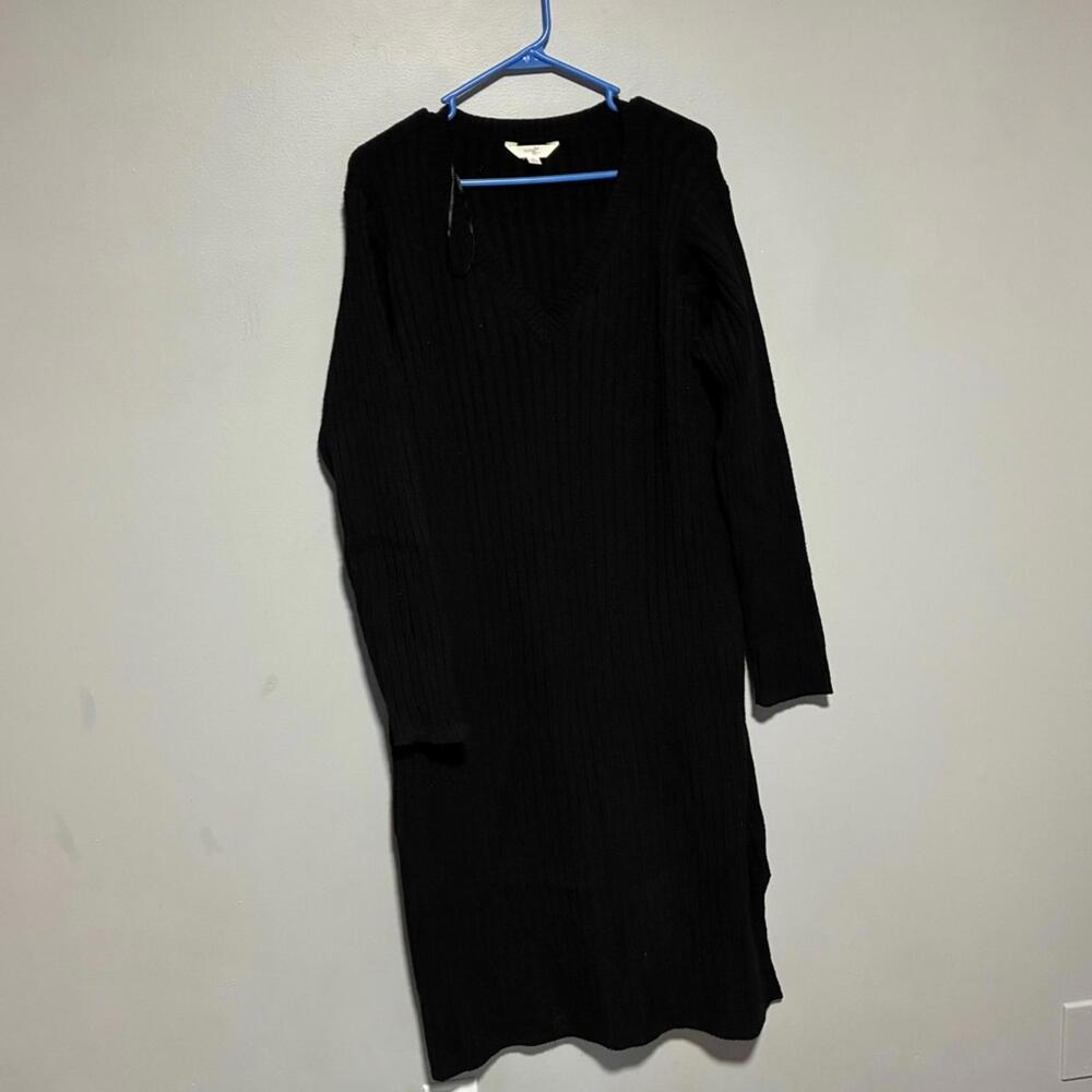 Terra & Sky Black Knit Garment women size 2X